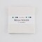 Bella Solids 5" Square Pack (Charm Pack) in Feather White by Moda for Moda (9900PP 127)